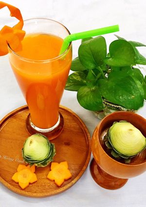Hình của món Nước Ép Thơm (Dứa) Cà Rốt🍍🥕.