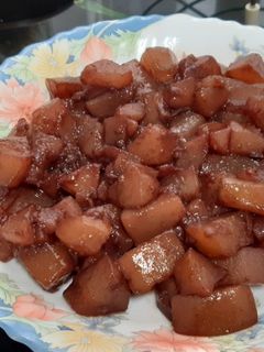 Una foto de Compota de peras al vino, sin azúcar