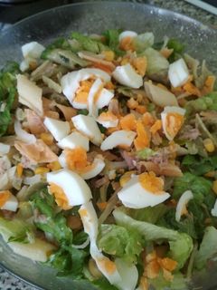 Una foto de Ensalada de pasta🍽🍲