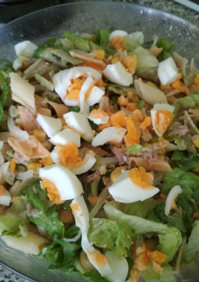 Una foto de Ensalada de pasta🍽🍲
