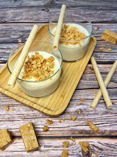 Una foto de Pannacotta de Turrón