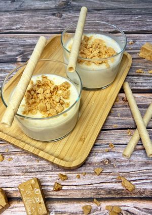Una foto de Pannacotta de Turrón
