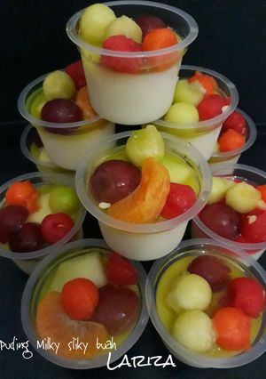Foto resep Puding Milky Sliky Buah dapur lariza
