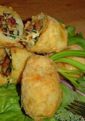 Фото Картофель с начинкой.