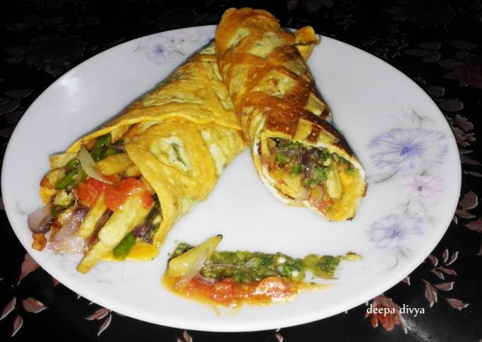 South Indian street Bonda inspired Mash Wrap Recipe