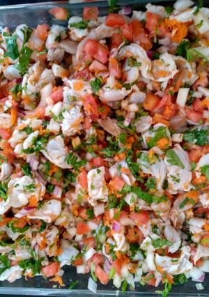 Una foto de Ceviche de camarón