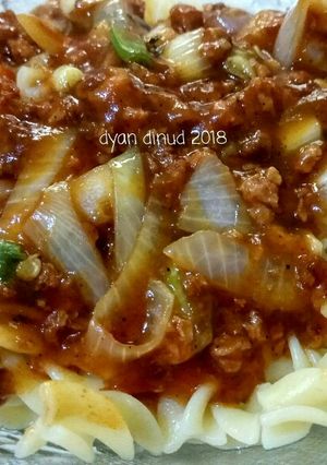 Foto resep Fusili Bolognaise