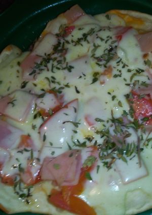 Una foto de Pizza Casera en Sartén 🍕🍕
