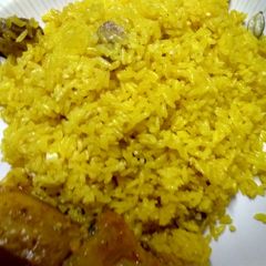 A picture of Basanti pullao.