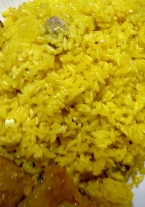 A picture of Basanti pullao.