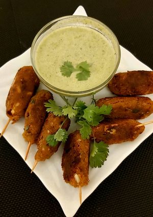 A picture of Soyabeans Kebabs.