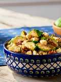Ensalada de Coles de Bruselas Asadas con Quinoa
