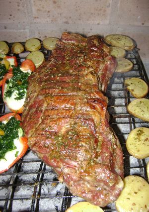 Una foto de Bondiola de cerdo a la parrilla