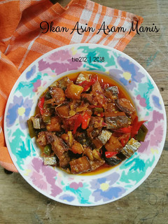 Foto resep Ikan Asin Asam Manis