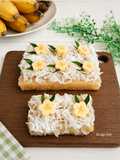 Khanom kluay/steamed banana cake/kue pisang kukus ala Thailand