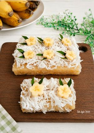 Foto resep Khanom kluay/steamed banana cake/kue pisang kukus ala Thailand
