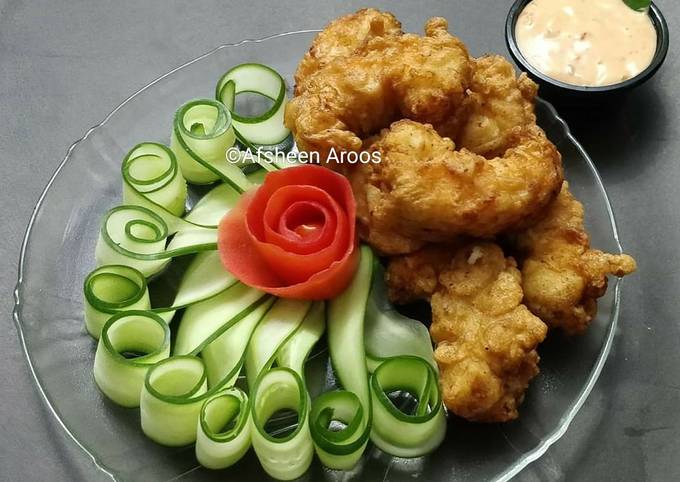 Fried prawns