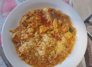 Foto de Risoto de Peito de frango e tomates secos