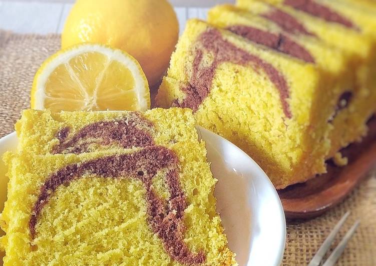 Marmer cake (lemon)