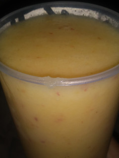 A picture of Mango-Apple With A Banana Twist.