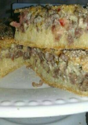Una foto de Pastel de carne con masa de maizena apto para celíacos
