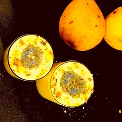 A picture of Mango Chia Lassi.