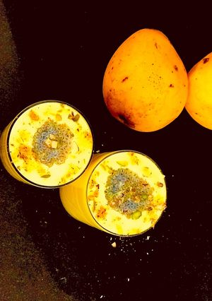 A picture of Mango Chia Lassi.