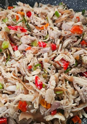 Foto resep Ayam Suwir Kecombrang