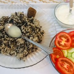 A picture of Urad dal khichri(15 minutes recipe).