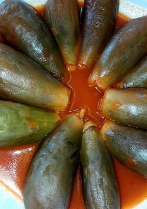 A picture of Stuffed Eggplant.