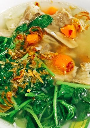 Foto resep Sop Iga Bayam