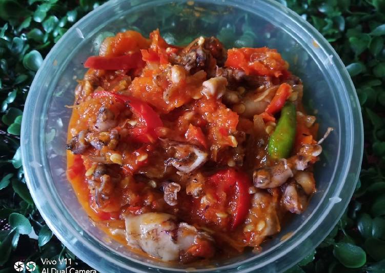 Resep Sambel baby cumi yang Lezat Sekali