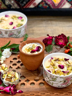 A picture of Kheer (Rice Pudding).
