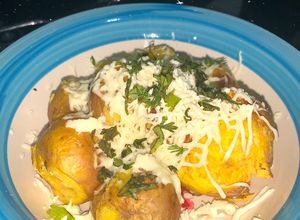 Una foto de PAPAS SALUDABLES 🥔 (cena rápida)