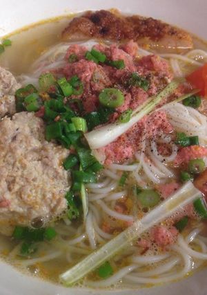 Hình của món Bún riêu Nha Trang.
