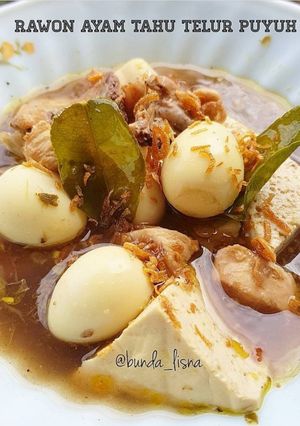 Foto resep Rawon Ayam Telur Puyuh