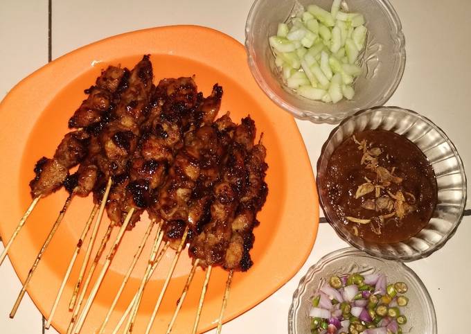 Cara Gampang Menyiapkan Sate ayam ala teflon, Lezat Sekali