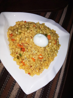A picture of Stir fry macaroni.