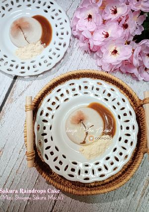 Gambar Sakura Raindrops Cake (Mizu Shingen Sakura Mochi)