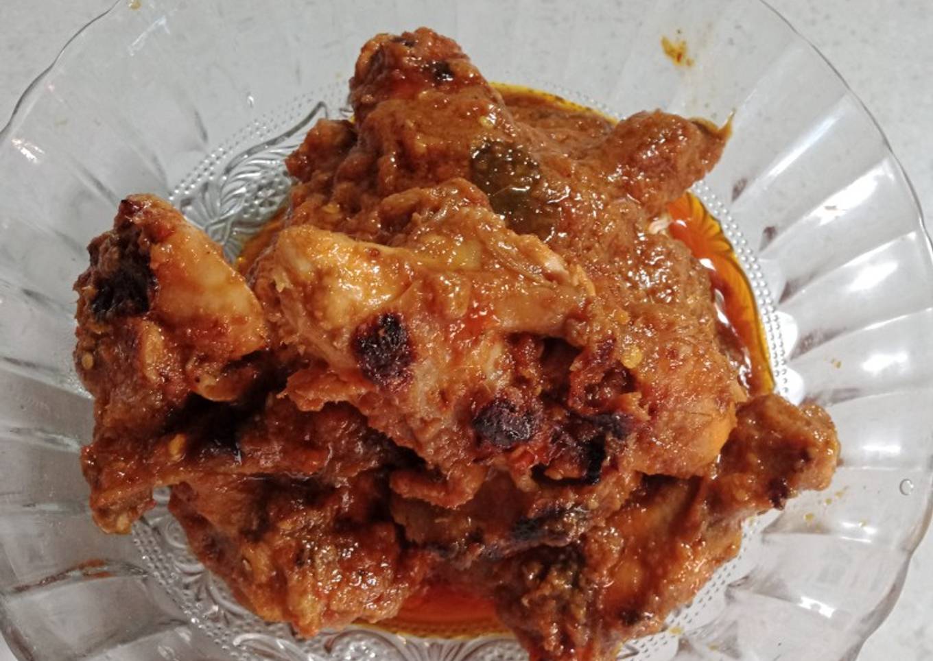 Ayam panggang bumbu rujak no santan
