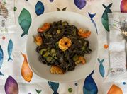 A picture of calamari prawns