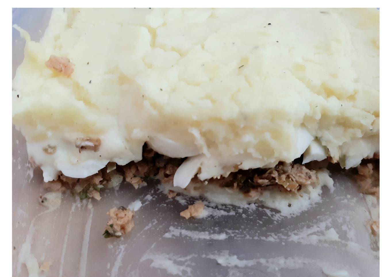 Pastel de papa (uno de carne y otro de soja)