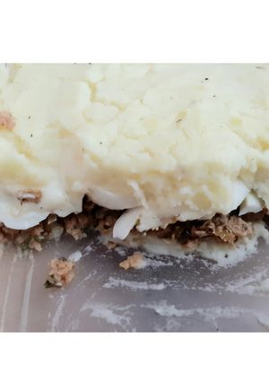 Una foto de Pastel de papa (uno de carne y otro de soja)