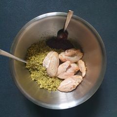 A picture of Lemon Coriander Cous Cous Chicken and Chutney.