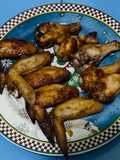 Sayap ayam panggang bumbu barbecue