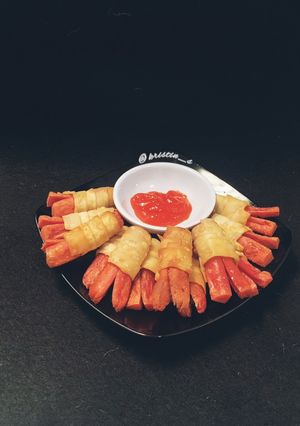 Foto resep Sosis Gulung Pangsit