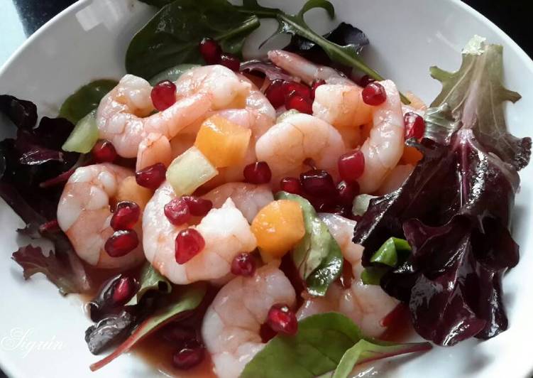 Recipe of Any-night-of-the-week Sig&#39;s Bloody Mary and Pomegranate Prawn Cocktail