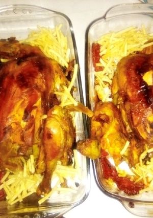 عکسی از دستور مرغ بریان