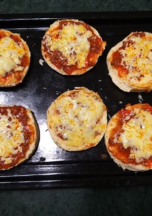 Foto resep English muffin pizza