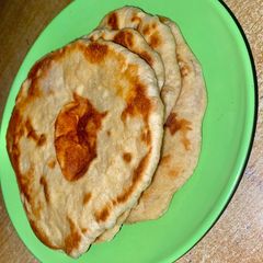 A picture of Naan bread.
